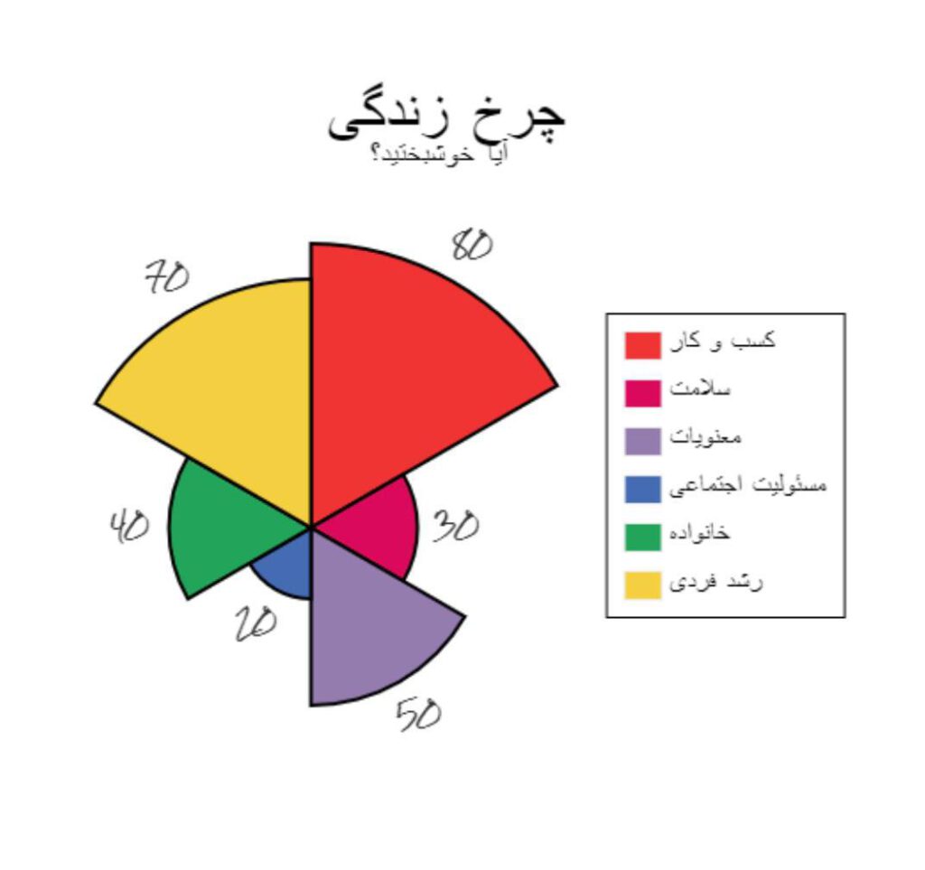 چرخ زندگی رنگی